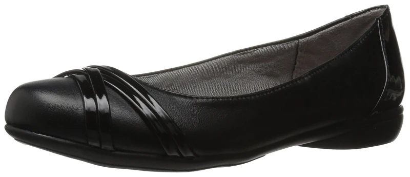 LifeStride Women's Aliza Flat, Black, 5.5 UK
