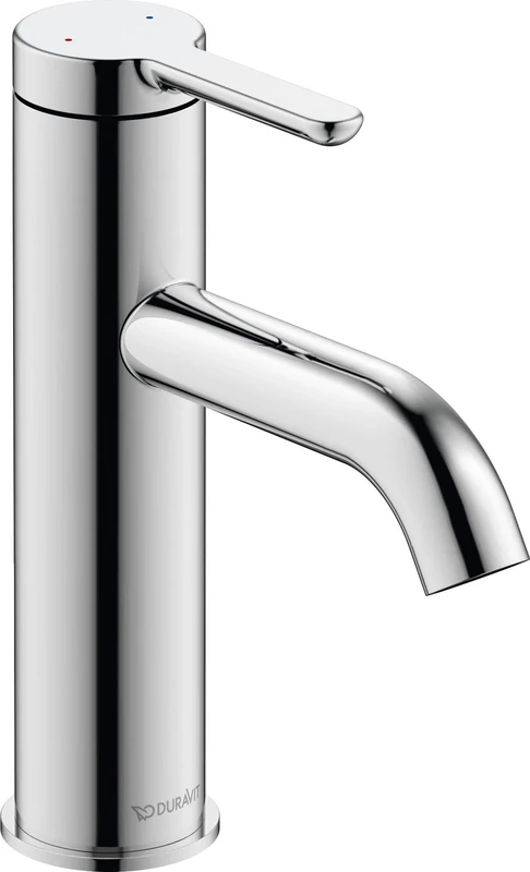 Duravit C11020 C.1 washbasin, Bathroom tap in Chrome, m