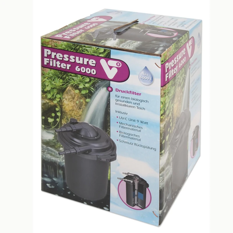 Velda 9W Pressure Filter for Pond Garden Aquarium 6000 - Image 1