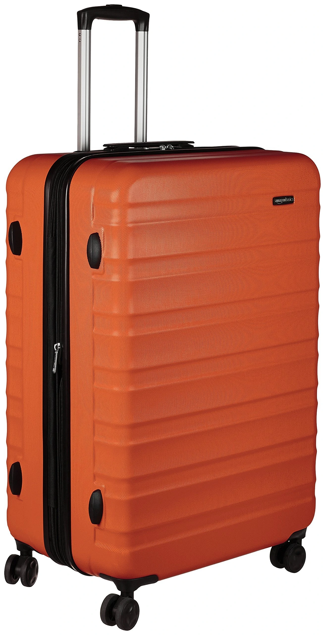 Amazon Basics Hardside Luggage ABS Hard-Shell Spinner/Suitcase with 4 Wheels, 78 cm, Burnt Orange
