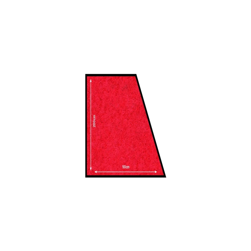 Securit RS-200-RD 9 x 200 cm Carpet Anti-Slip Weather Resistant Mat - Red - Image 1
