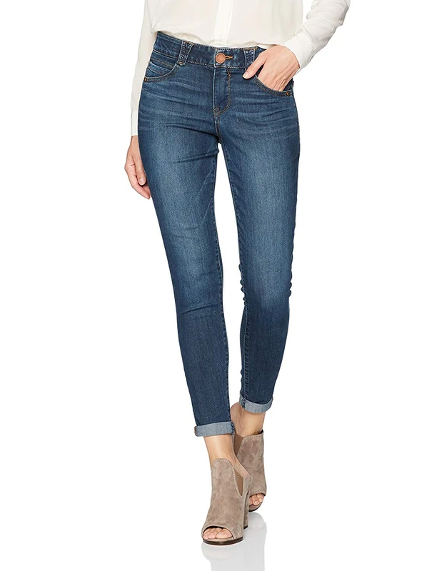 Democracy Women's Removal Ankle Skimmer Jeans, Indigo, 20