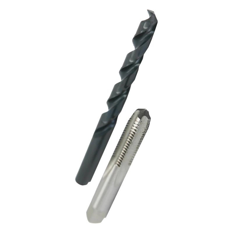 Drill America POUM Series m16 X 2 Tap and Drill Set, m16 X 2 HSS Plug Tap and 14.00mm HSS Drill Bit in Plastic Case