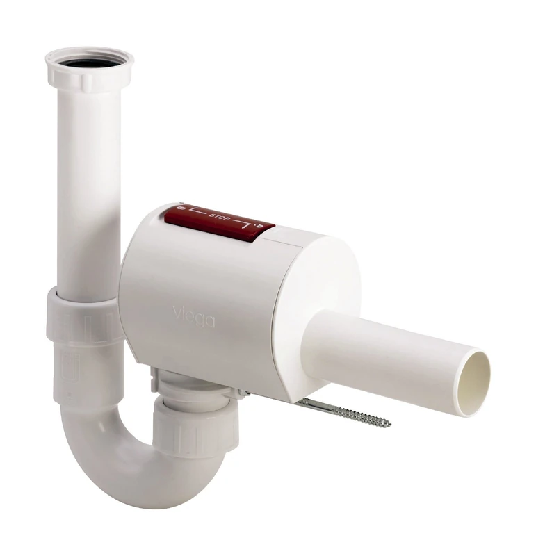 Viega Sink Pipe Odour Stopper, Plastic, 1 1/2 Inch x 50 mm, Set of 1, White, 22609 7