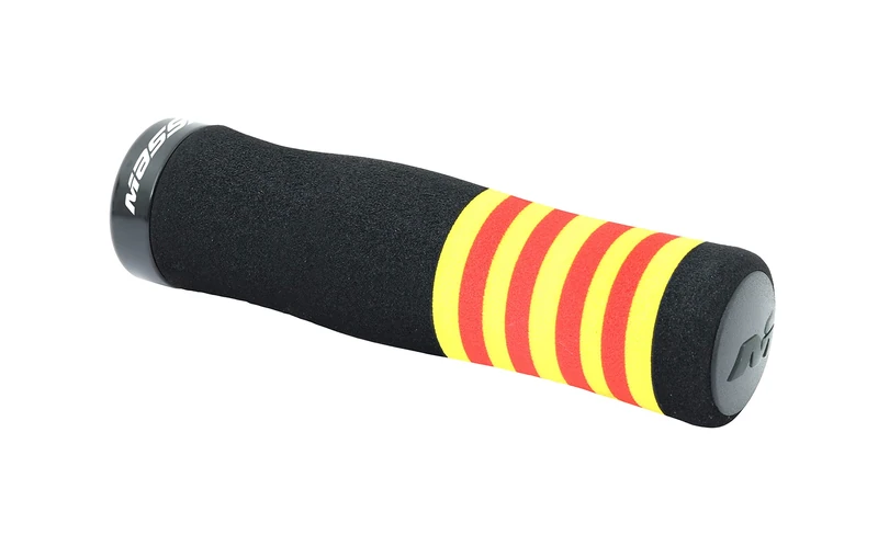 Massi 48014 Pair of Handlebar Grips with Flag Design - Black - Single Size