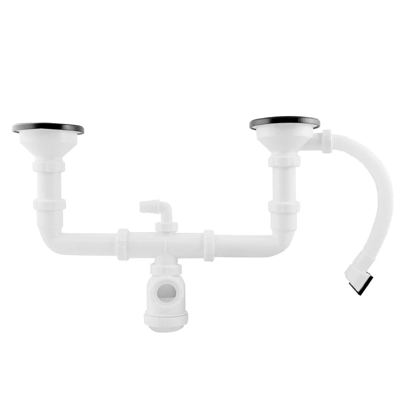 Alfa 21814 – Double Freg Siphon with Basket Valv. 1 1/2