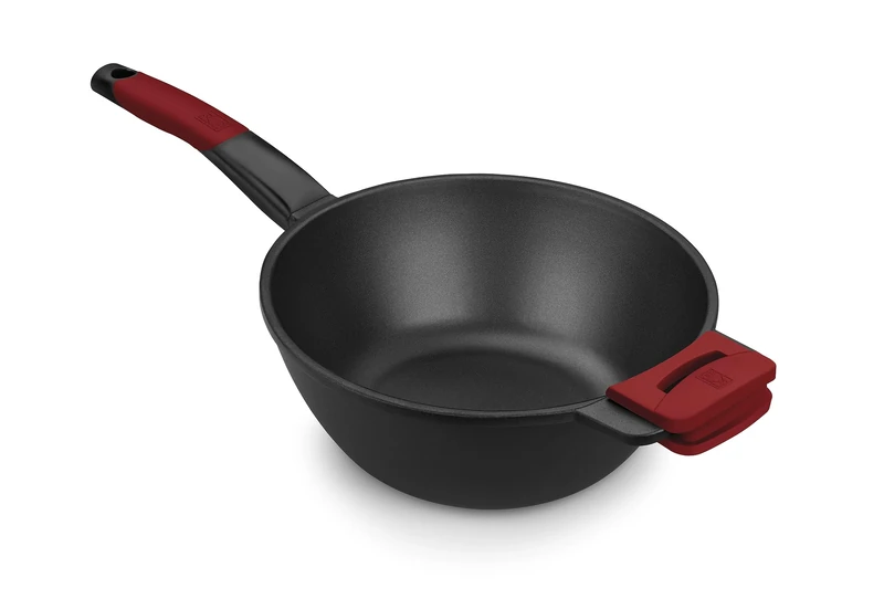 Isogona. -Bra- A412028 - Wok Frying Pan 28 cm ind al/fu Premiere bra