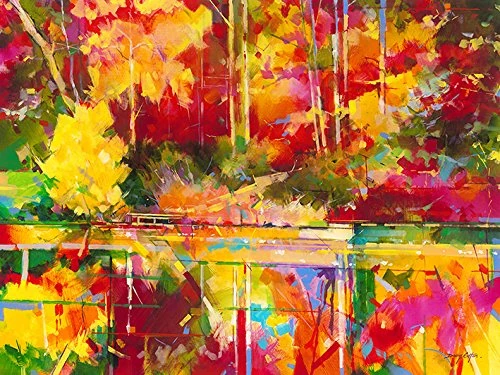 The Art Group "Early Evening at Waterloo Screens Doug Eaton Canvas Print, Multi-Colour, 60 x 80 x 1.3 cm