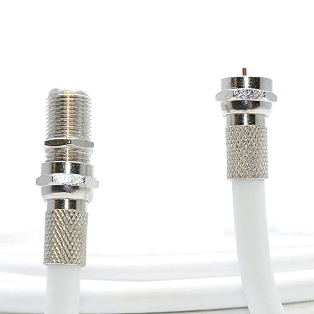 10M White Coax Cable For Virgin Media, Sky TV, Broadband Extension and Tivo & Superhub (10M, WHITE)