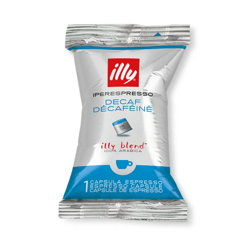illy Coffee - iperEspresso Capsules x100 - illy Coffee Pods - Decaf Medium Roast - 100% Decaffeinated Arabica Beans - Ideal for Espresso&Cappuccino - Francis Francis Compatible - Individually Wrapped