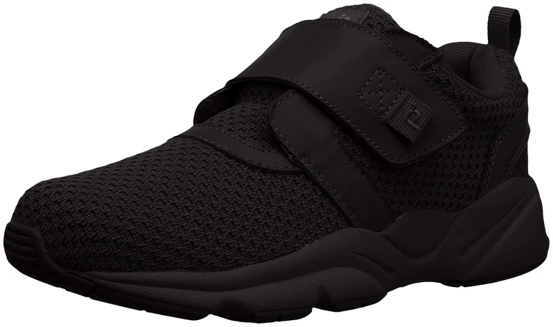 Propét Women's Stability X Strap Sneaker, Black, 10 UK