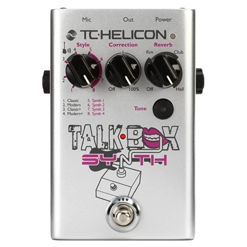 TC HELICON Talkbox Synth Adaptive Tone/Reverb and Pitch Correction