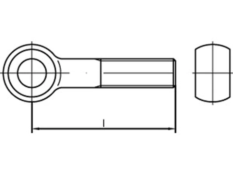 DIN 444 4.6 BM 12 x 200 galvanised gal Zn S - Image 1