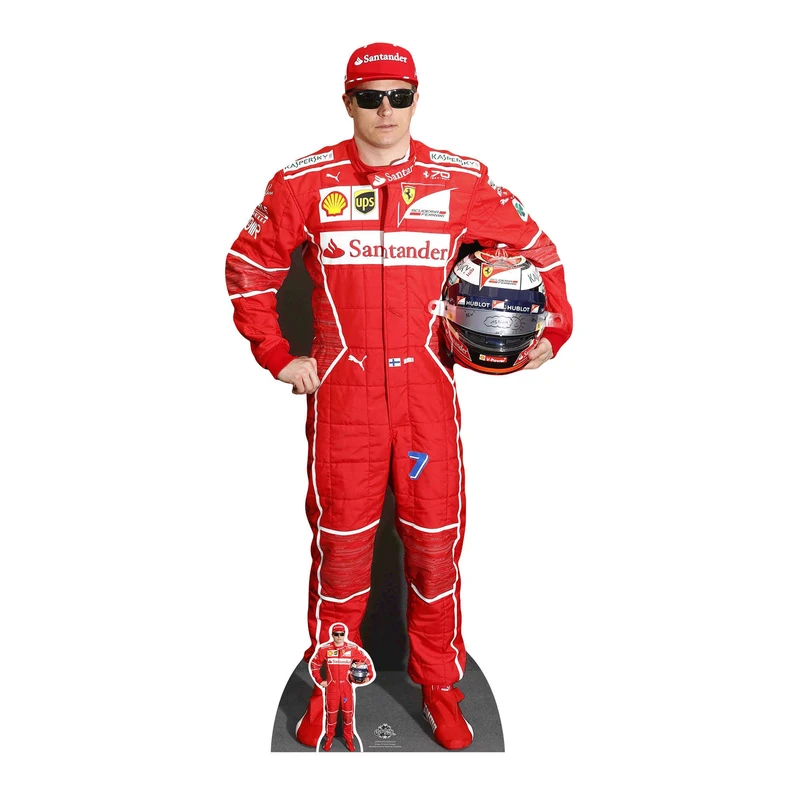 Star Cutouts Ltd CS665 Kimi Räikkönen, Cardboard, Multi-Colour, 174 x 85 x 174 cm