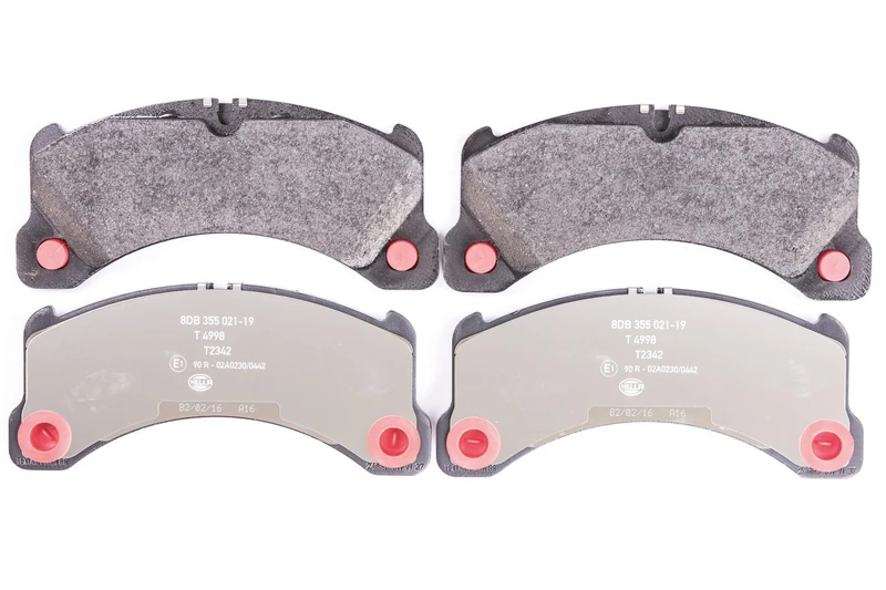 HELLA 8DB 355 021-191 Brake pad set - prepared for wear indicator - T2342 - for e.g. PORSCHE - Image 1