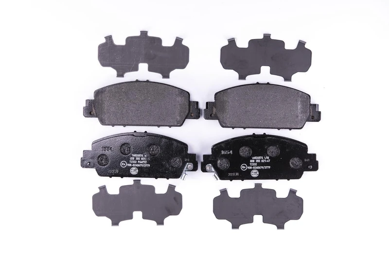 HELLA 8DB 355 021-471 Brake pad set - with acoustic wear warning - T2332 - for e.g. HONDA