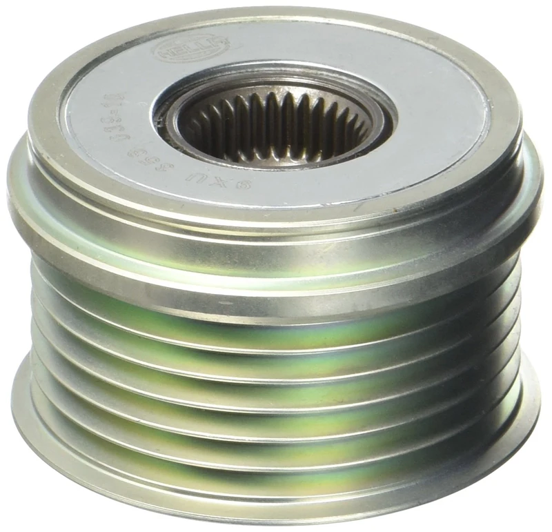 HELLA 9XU 358 039-101 Alternator Freewheel Clutch - Thread Size: M16x1,5 - Number of grooves: 6 - with cap - Image 1