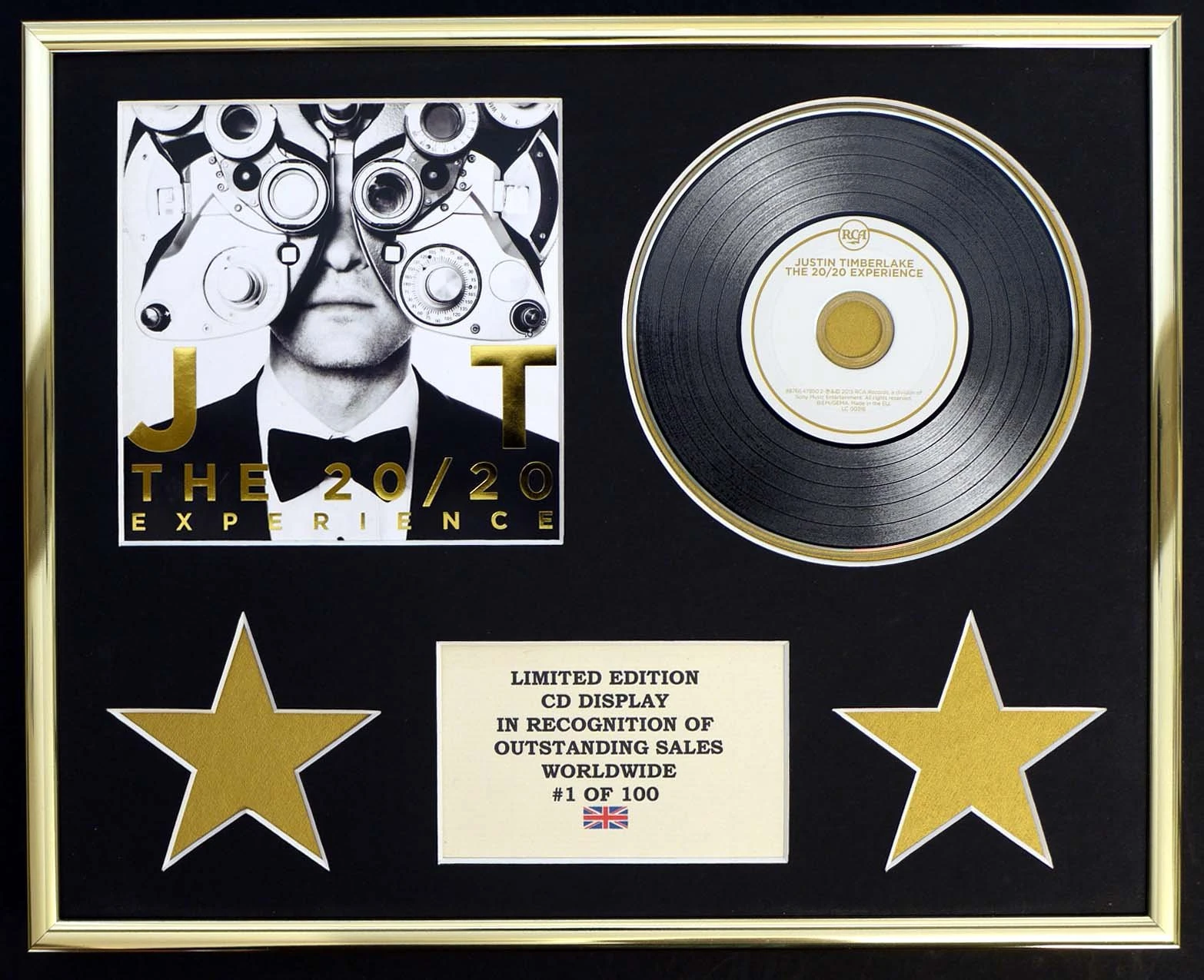 JUSTIN TIMBERLAKE/CD DISPLAY/LIMITED EDITION/THE 20/20 EXPERIENCE
