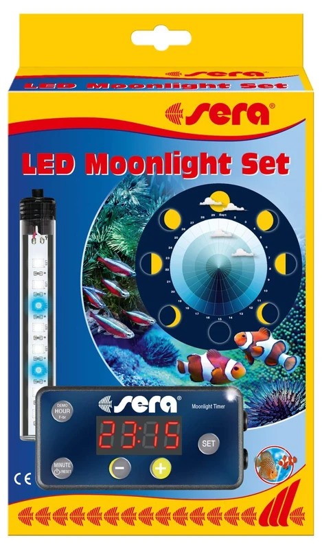 sera LED Moonlight Set - Moonlight Control and Lighting for Varied Night Watching, 1 Piece (1 Pack) Black - Image 1