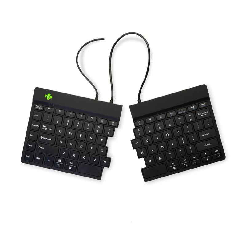 R-Go Split Ergonomic Keyboard, QWERTY (US), black, wired