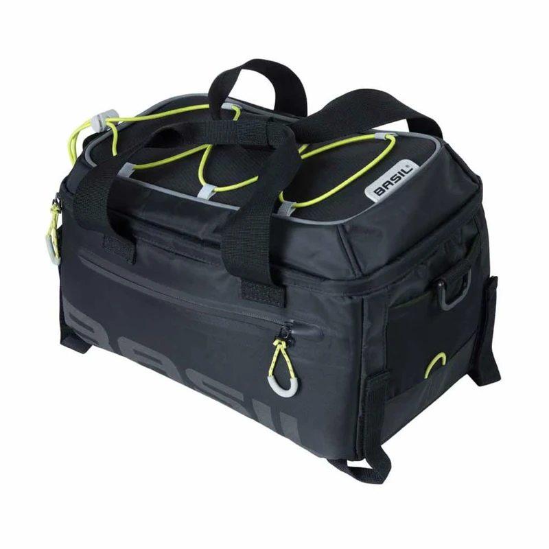 Basil 291067 - waterproof rear bicycle bag hand and shoulder strap with zipper miles trunkbag