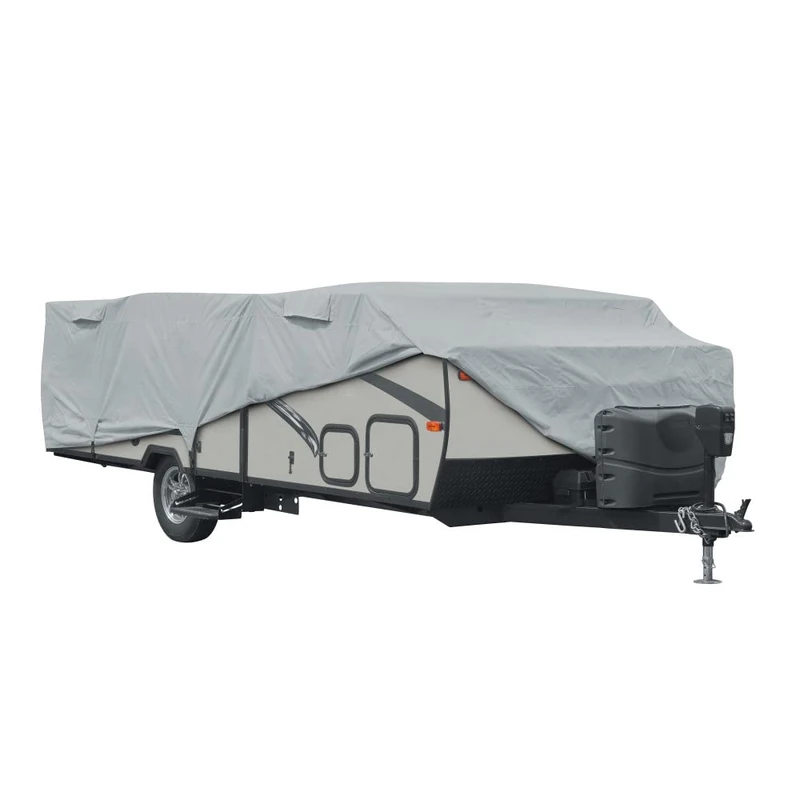 Classic Accessories Over Drive PermaPRO Folding Camping Trailer Cover, Fits 18'-20'L, RV Cover, Camper Cover, Travel Trailer Cover