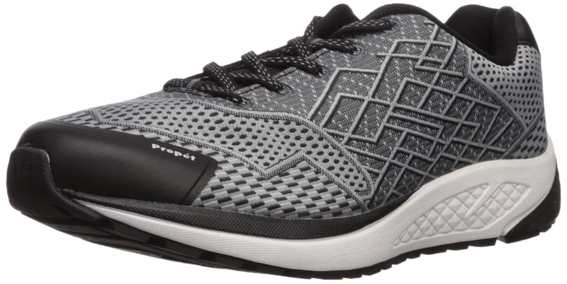 Propét Women's Propet One Walking Shoes, Black/Silver, 7.5 UK