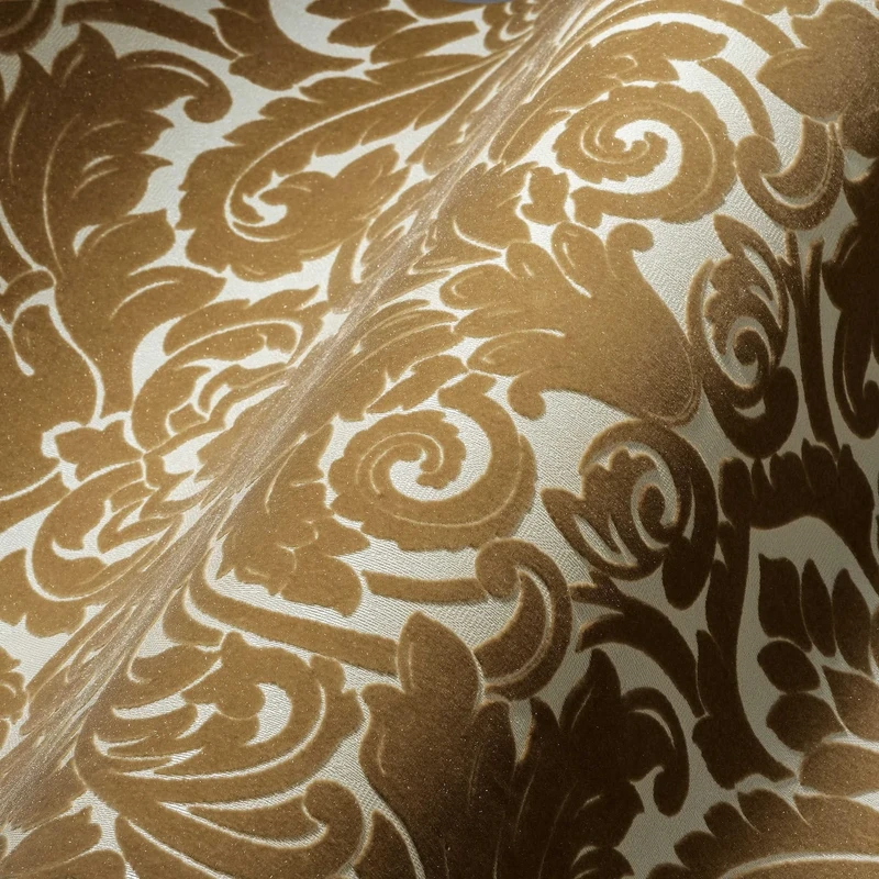Architects Paper Castello 335832 33583-2 Non-Woven Wallpaper Luxury Classic Baroque 10.05 m x 0.52 m Brown Cream Made in Germany