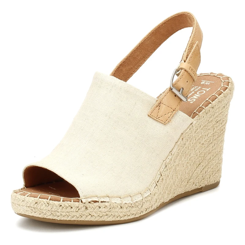 TOMS Women's 10011843 Closed Toe Sandals, Beige (Natural 000), 3.5 UK