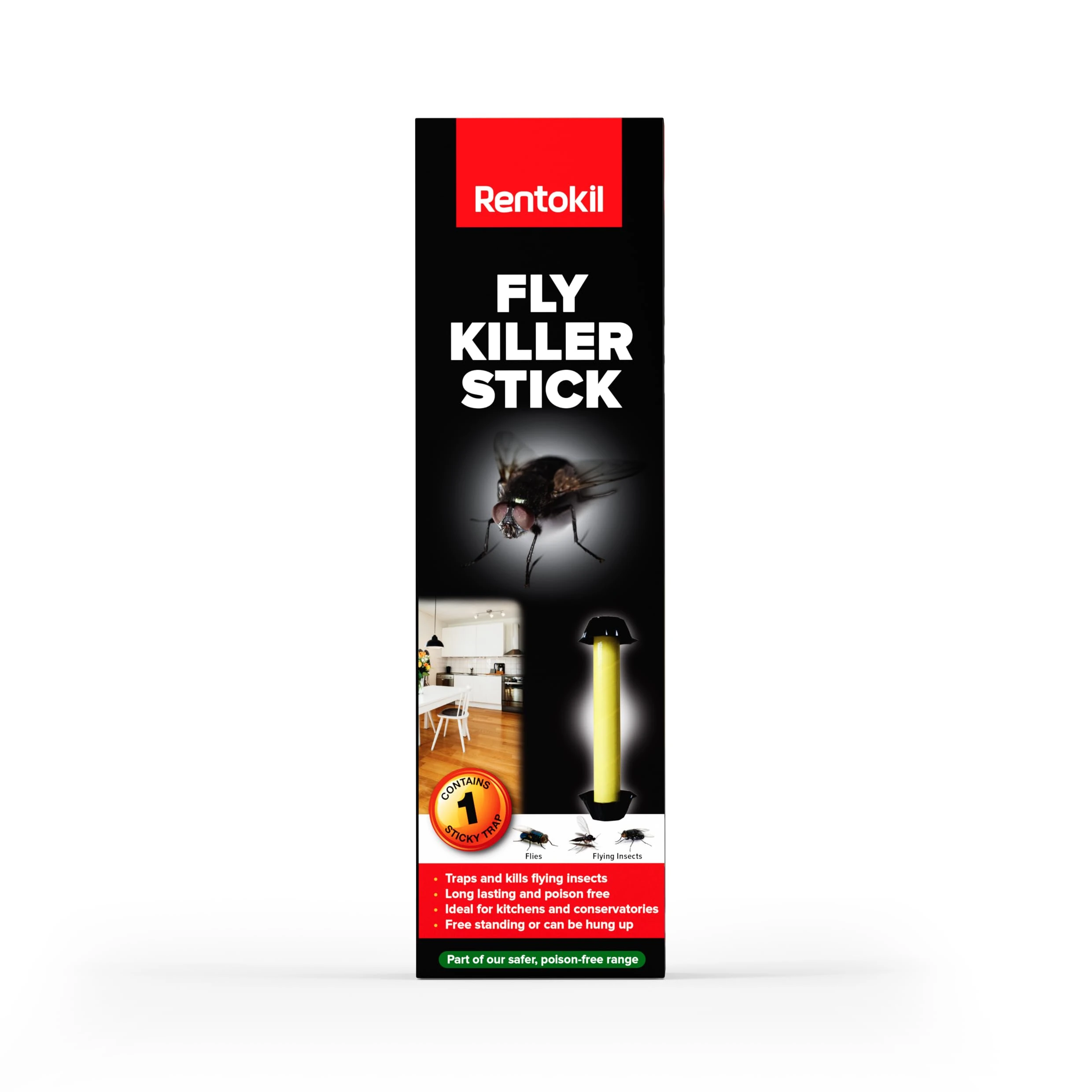 Rentokil FSS01 Fly Killer Stick, Black, 24.2x7x7 cm