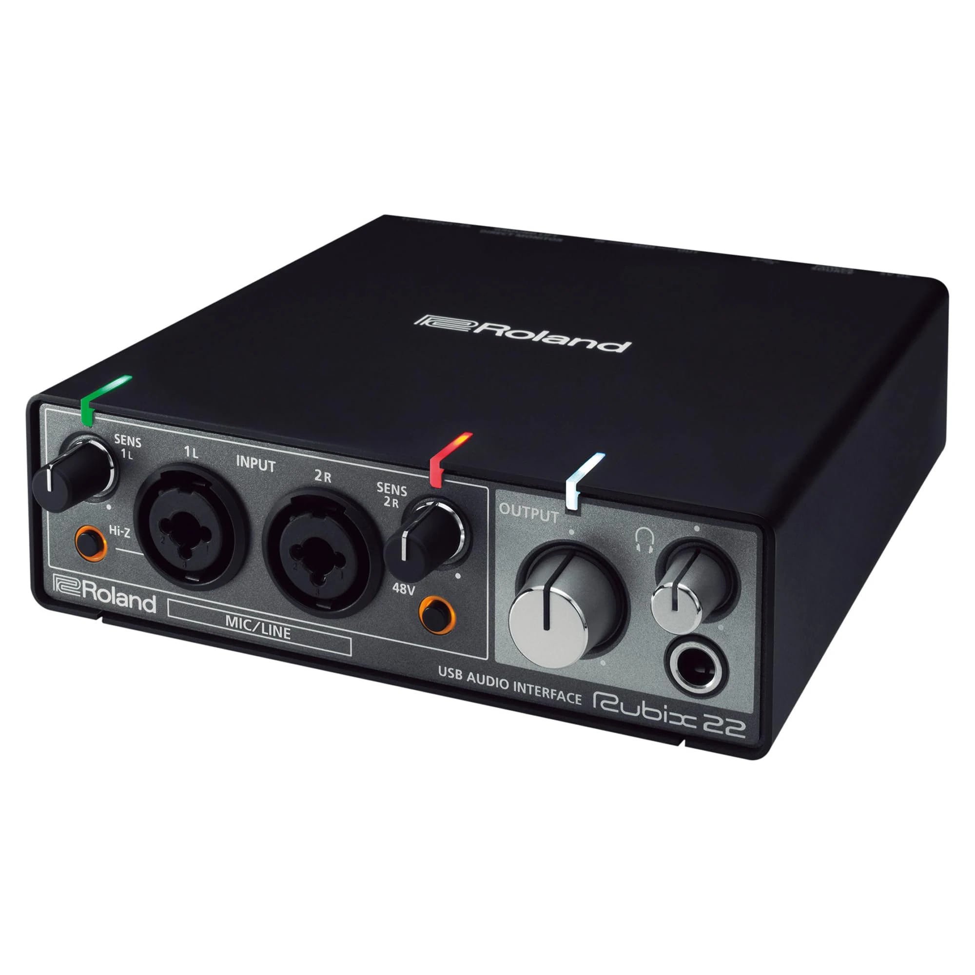 Roland Rubix22 2-In/2-Out USB Audio Interface | High-Resolution Audio | Record with Mics, Guitars, Keys & More | Compact & Durable Build | Compatible with Mac, PC & iPad | Expanded I/O Features