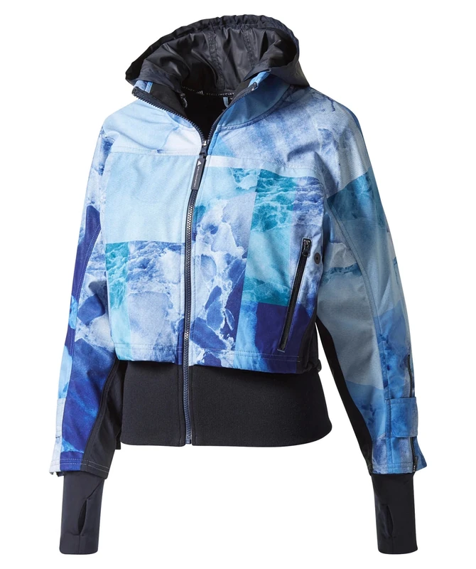 Adidas Women Run Trail Jacket - Blue, Small - Image 1