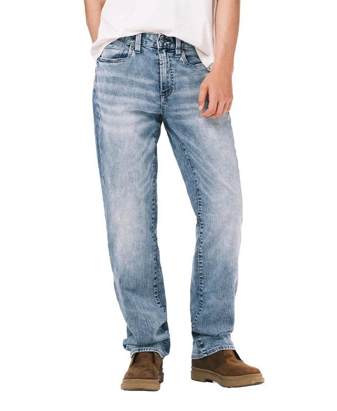 Buffalo David Bitton Men's Relaxed Straight Leg Driven Jean with Stretch Fabric, Indigo, 31W x 34L