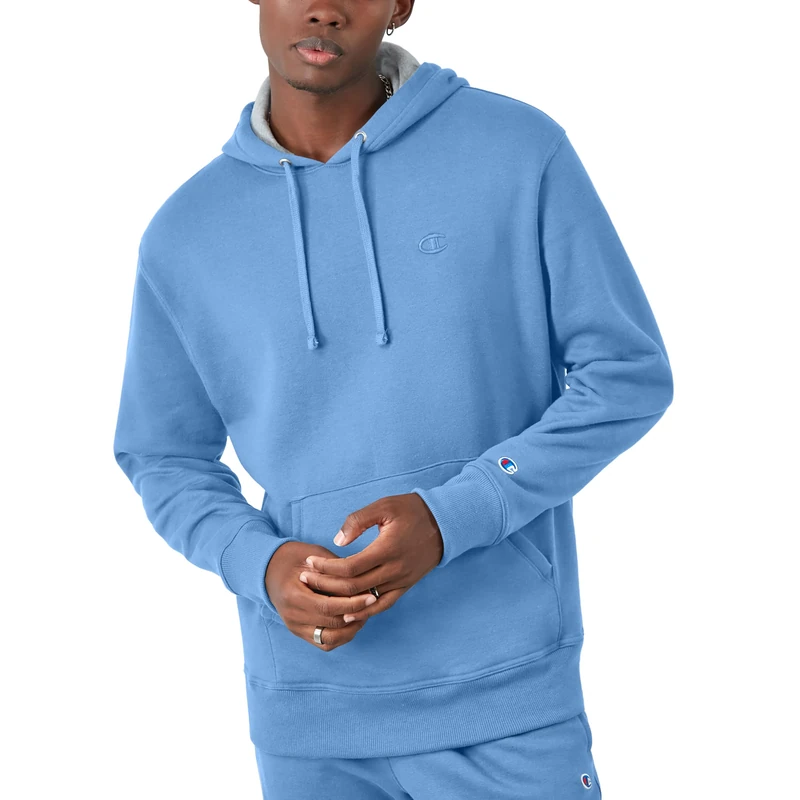 Champion Men's powerblend Hoody, Swiss Blue, M UK