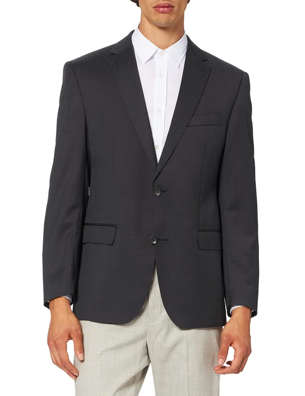 CARL GROSS Men's CG SV-Tobias SS Suit, Grey, 44L