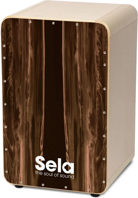 Sela SE 105 Casela Dark Nut Snare Cajon with Hard Splash Playing Surface/Pre-Assembled