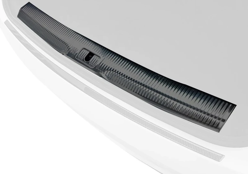 Avisa Carbon Rear bumper protector compatible with Audi Q3 2011-2015 & 2015- Red-Black Carbon