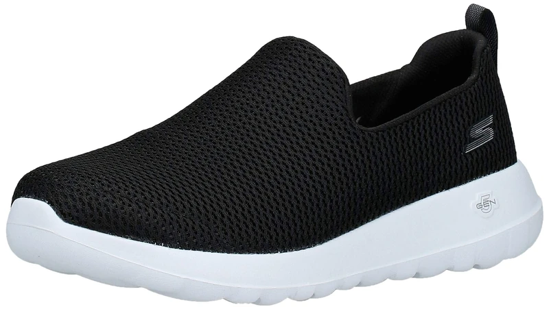 Skechers Men's Go Max-Athletic Air Mesh Slip on Walking Shoe Sneaker, Black/White, 9.5 UK