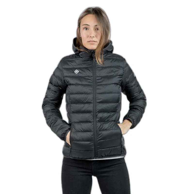 Izas Women Montafon Outdoor Down With Hood Jacket - Black, 2X-Large