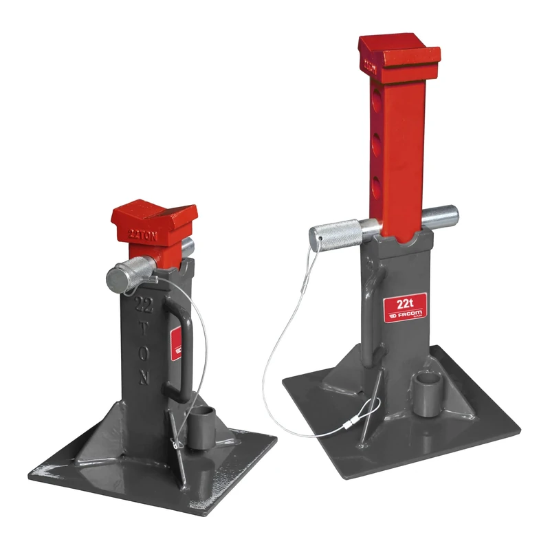FACOM DL.PL22A Pair of 22 T Axle Stand, 338 mm Height, 250 mm Width, 250 mm Length