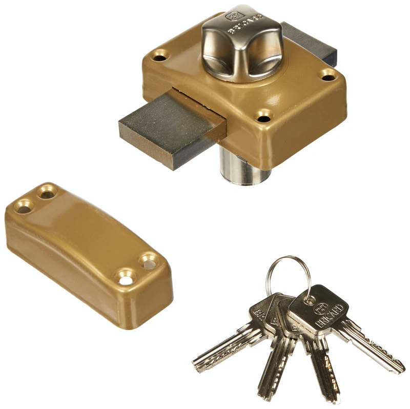 BRICARD 1937 Midrange Button Lock, Gold, 1946