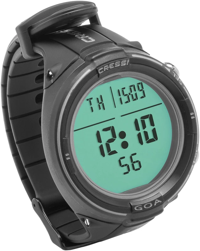 Cressi Unisex Adult Goa Diving Watch/computer - Black/Grey, Uni
