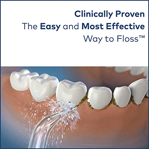 Waterpik Cordless Advanced Water Flosser with 3 Pressure Settings, Dental Plaque Removal Tool Ideal for Travel or Small Bathrooms with Rechargeable Battery, White (WP-560UK)