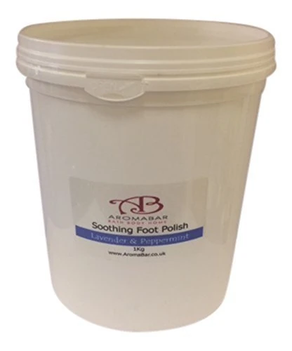 Dead Sea Foot Polish Scrub 1kg with Shea Butter, Almond Oil, Lavender & Pepperrmint 100% Pure & Natural Packed with Minerals and nutrients