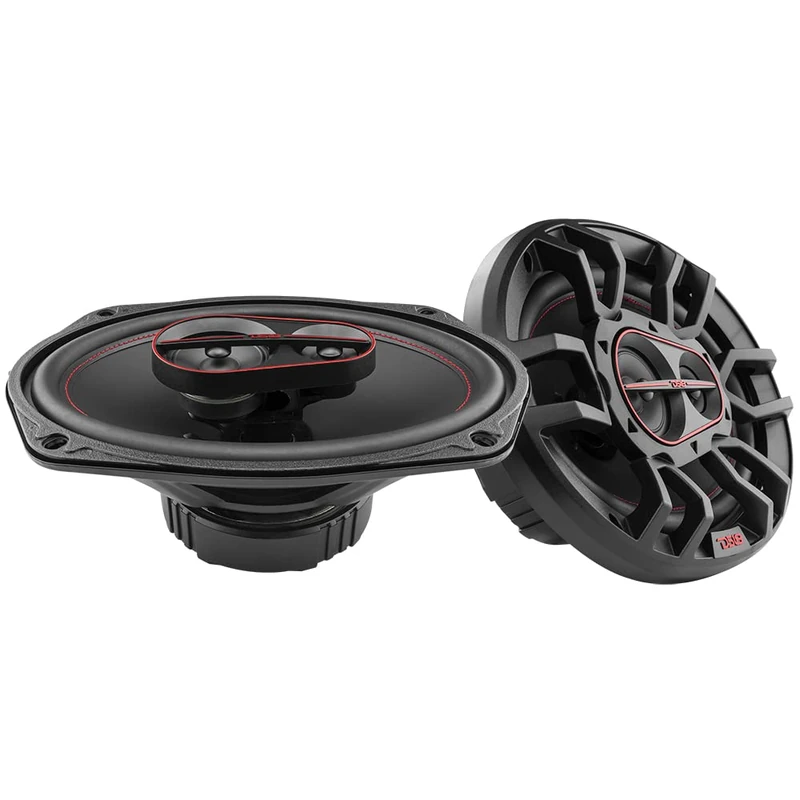 DS18 GEN-X6.9 6x9" 180 Watts 4-Way Coaxial Speakers with Mesh Grills 4-Ohms - Sold as a Pair of 2