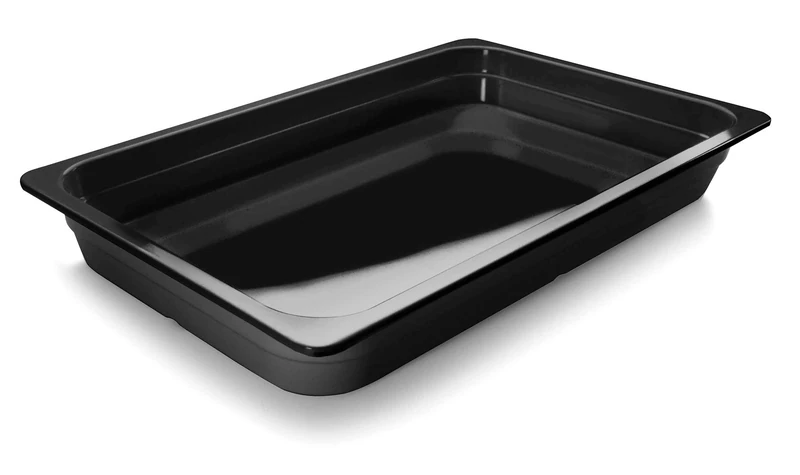 Lacor 66110J GN 1/1 Melamine Container, 32.5 x 53 x 10 cm, Black
