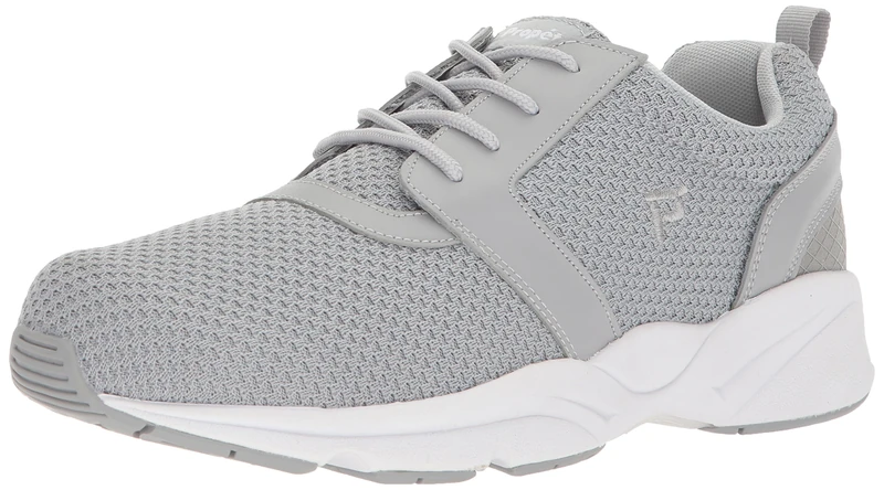 Propét Men's Stability X Sneaker, Light Grey, 16 UK