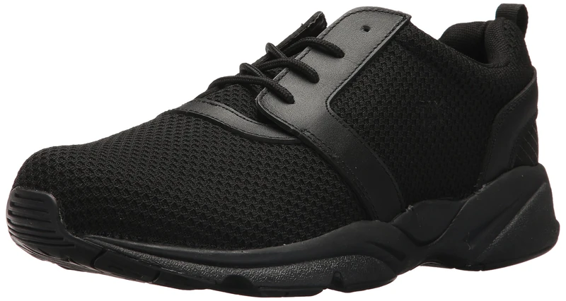 Propét Men's Stability X Sneaker, Black, 12 UK