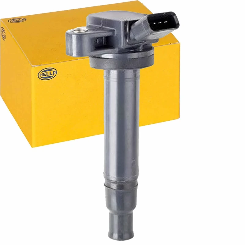 HELLA 5DA 358 057-121 Ignition Coil - 12V - 4-pin connector - Flush-Fitting Pencil Ignition Coils - Bolted