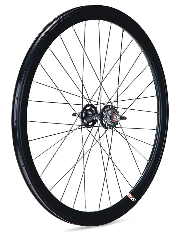 Gurpil 64372 Fixed track 42mm rear wheel, black reel.